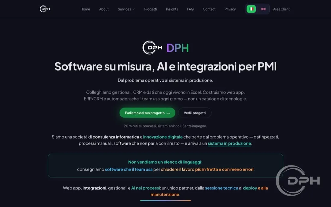 Homepage DPH