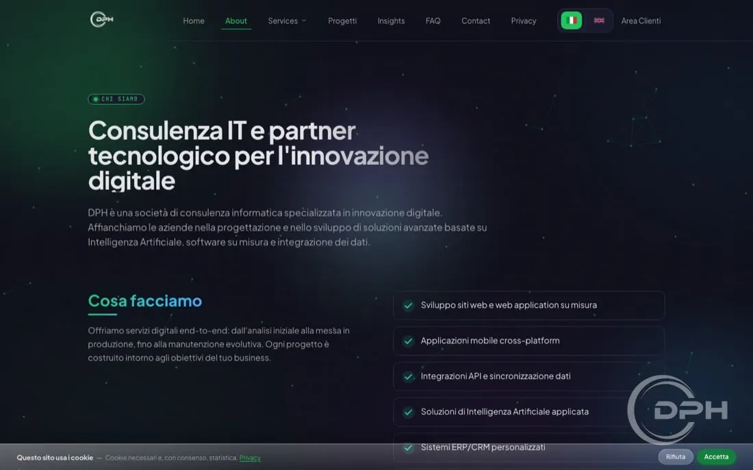 Pagina Azienda DPH